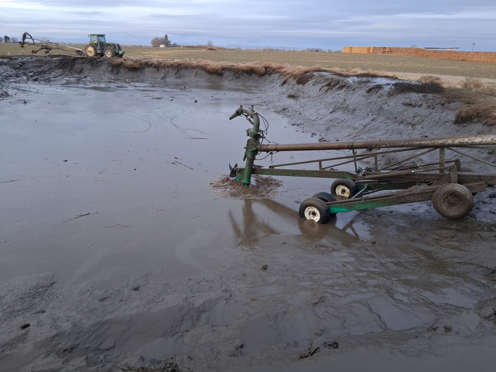 Lagoon pump in action